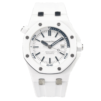 Super Clone Audemars Piguet Royal Oak Offshore Diver 15707CE 42mm White Dial Ceramic