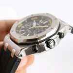 Super Clone Audemars Piguet Royal Oak Offshore Diver Chronograph Black Yellow 26703ST 42mm