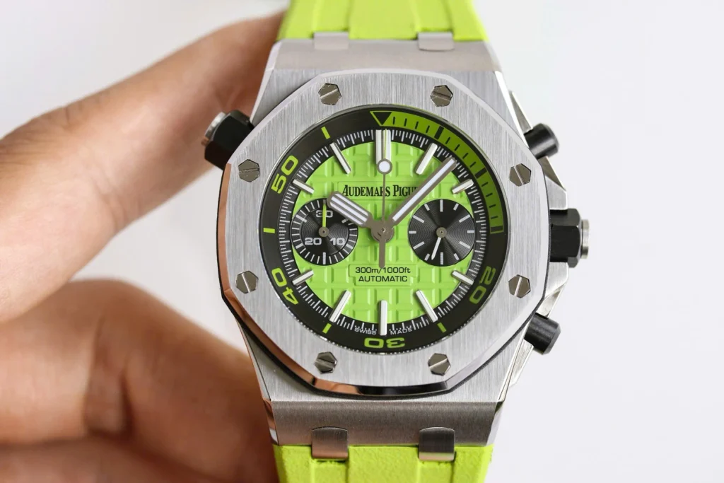 Super Clone Audemars Piguet Royal Oak Offshore Diver Chronograph in Green 26703ST 42mm