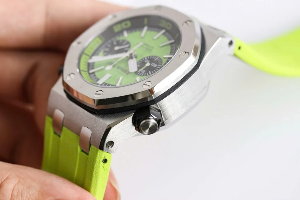 Super Clone Audemars Piguet Royal Oak Offshore Diver Chronograph in Green 26703ST 42mm