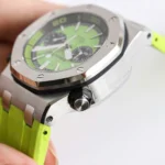 Super Clone Audemars Piguet Royal Oak Offshore Diver Chronograph in Green 26703ST 42mm