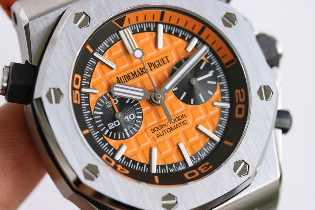 Super Clone Audemars Piguet Royal Oak Offshore Diver Chronograph in Orange 26703ST 42mm