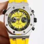 Super Clone Audemars Piguet Royal Oak Offshore Diver Chronograph in Yellow 26703ST 42mm