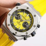 Super Clone Audemars Piguet Royal Oak Offshore Diver Chronograph in Yellow 26703ST 42mm