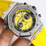 Super Clone Audemars Piguet Royal Oak Offshore Diver Chronograph in Yellow 26703ST 42mm