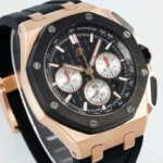Super Clone Audemars Piguet Royal Oak Offshore Rose Gold 26420ST 42mm Black Dial