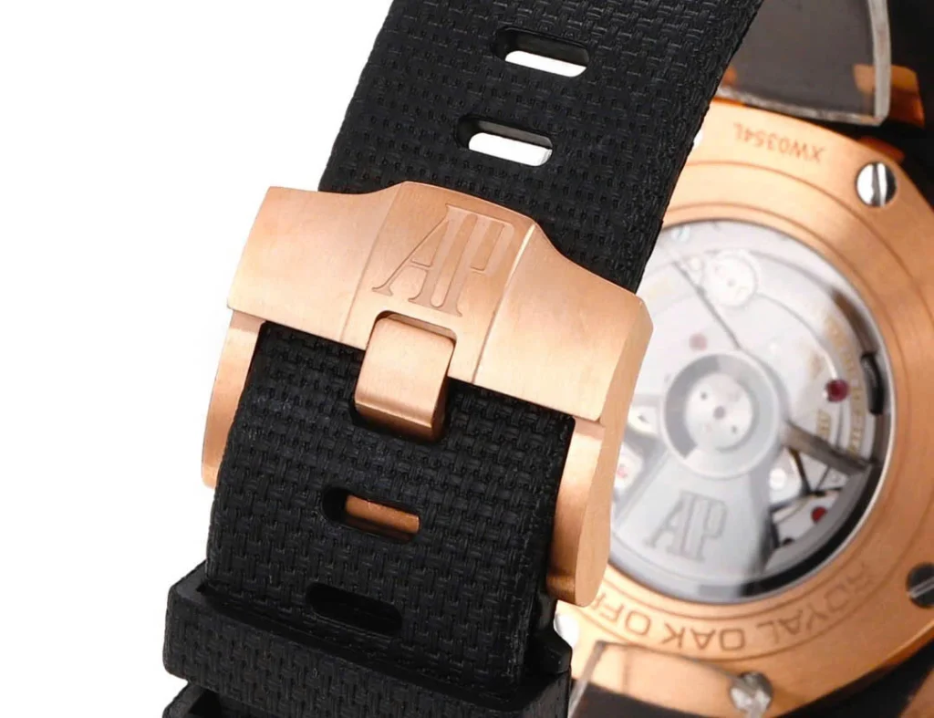Super Clone Audemars Piguet Royal Oak Offshore Selfwinding Chronograph 26420RO 44mm Black Dial Rose Gold –