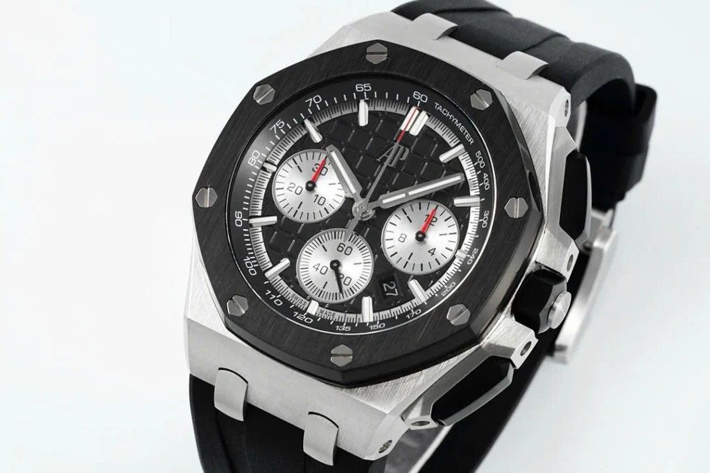 Super Clone Audemars Piguet Royal Oak Offshore Steel 26420ST 42mm Black Dial –