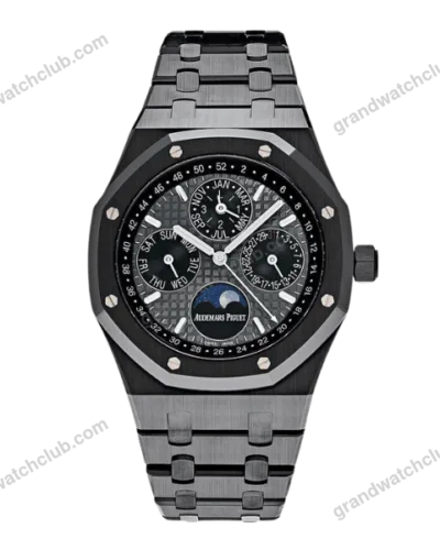 Super Clone Audemars Piguet Royal Oak Perpetual Calendar 26579CE.OO.1225CE.01 Black Ceramic 41mm – Swiss SuperClone