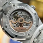 Super Clone Audemars Piguet Royal Oak Perpetual Calendar 26615Ti limited edition Salmon dial 41mm – — clasp and links