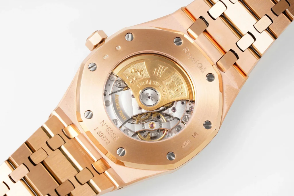 Super Clone Audemars Piguet Royal Oak Selfwinding 15400OR 41mm Black Dial Rose Gold –