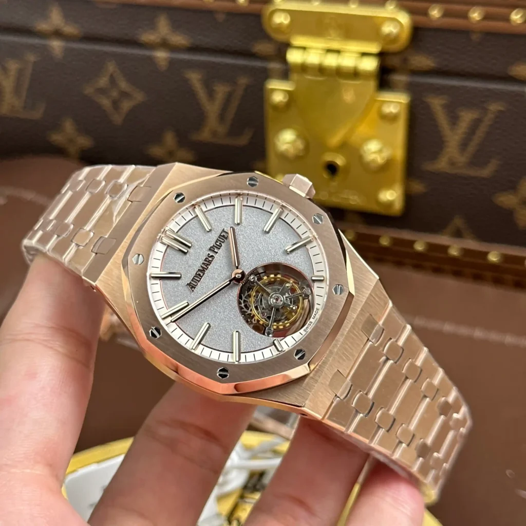 Super Clone Audemars Piguet Royal Oak Selfwinding Flying Tourbillon 26730OR.OO.1320OR.05 41mm — case and bezel