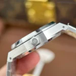 Super Clone Audemars Piguet Royal Oak Selfwinding Flying Tourbillon 26730ST.OO.1320ST.05 41mm — on leather display