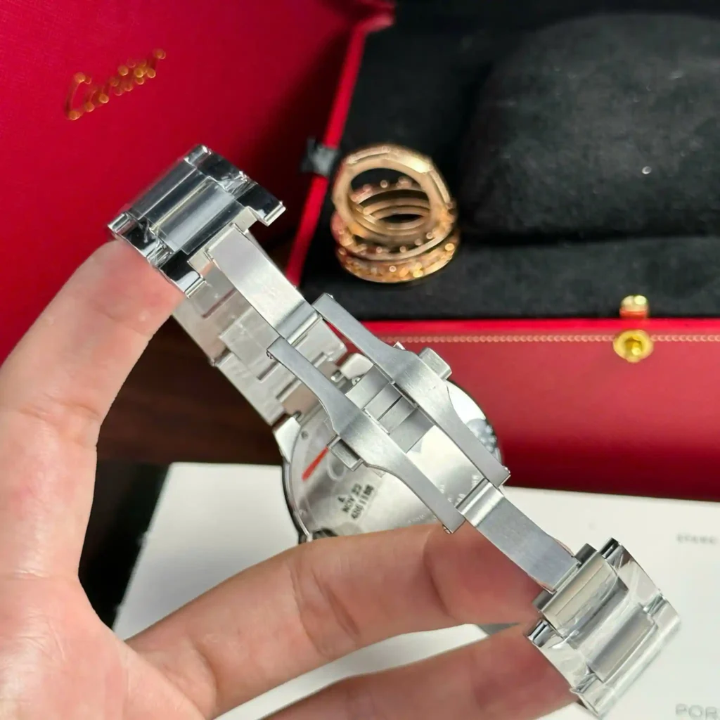 Super Clone Cartier 42mm Steel