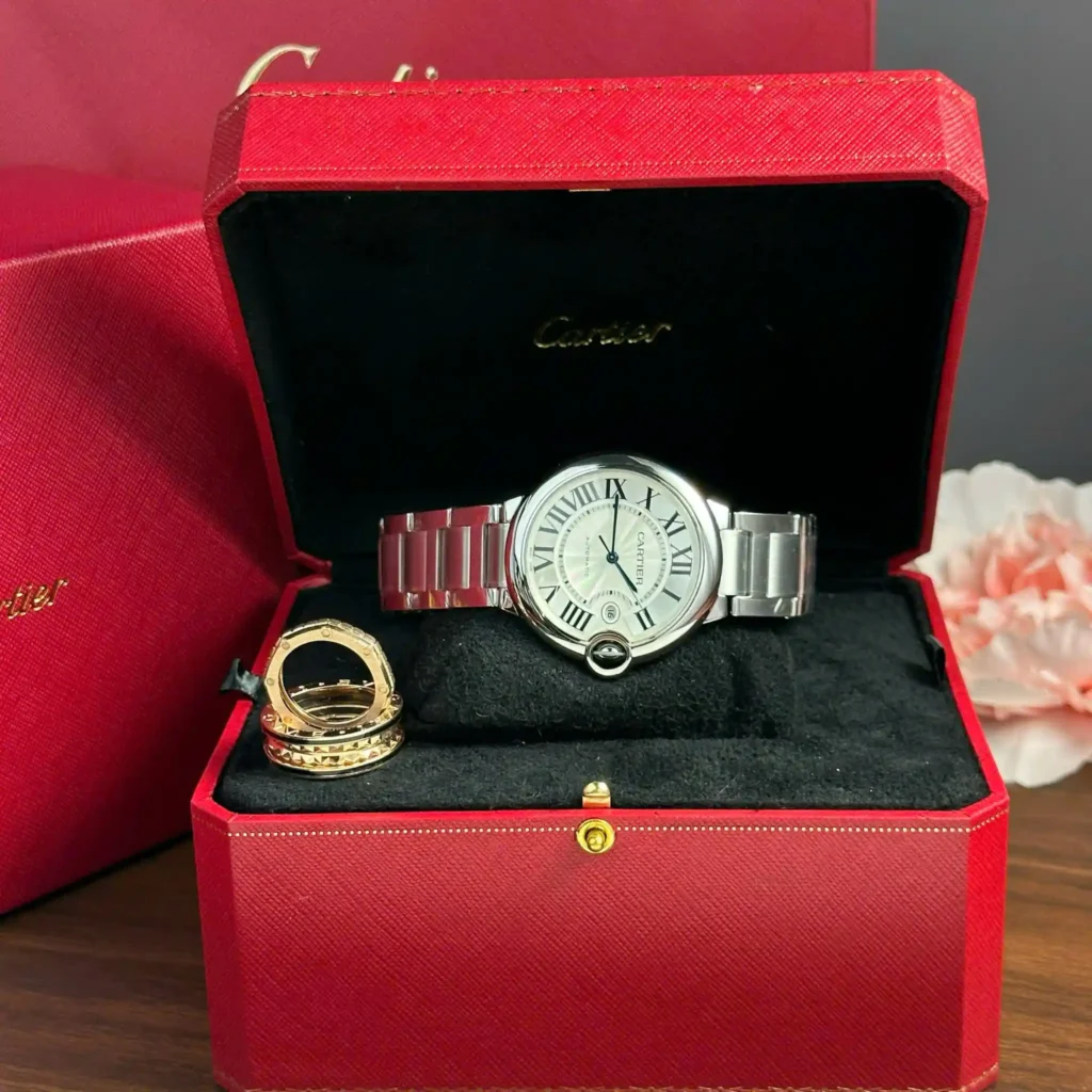 Super Clone Cartier 42mm Steel