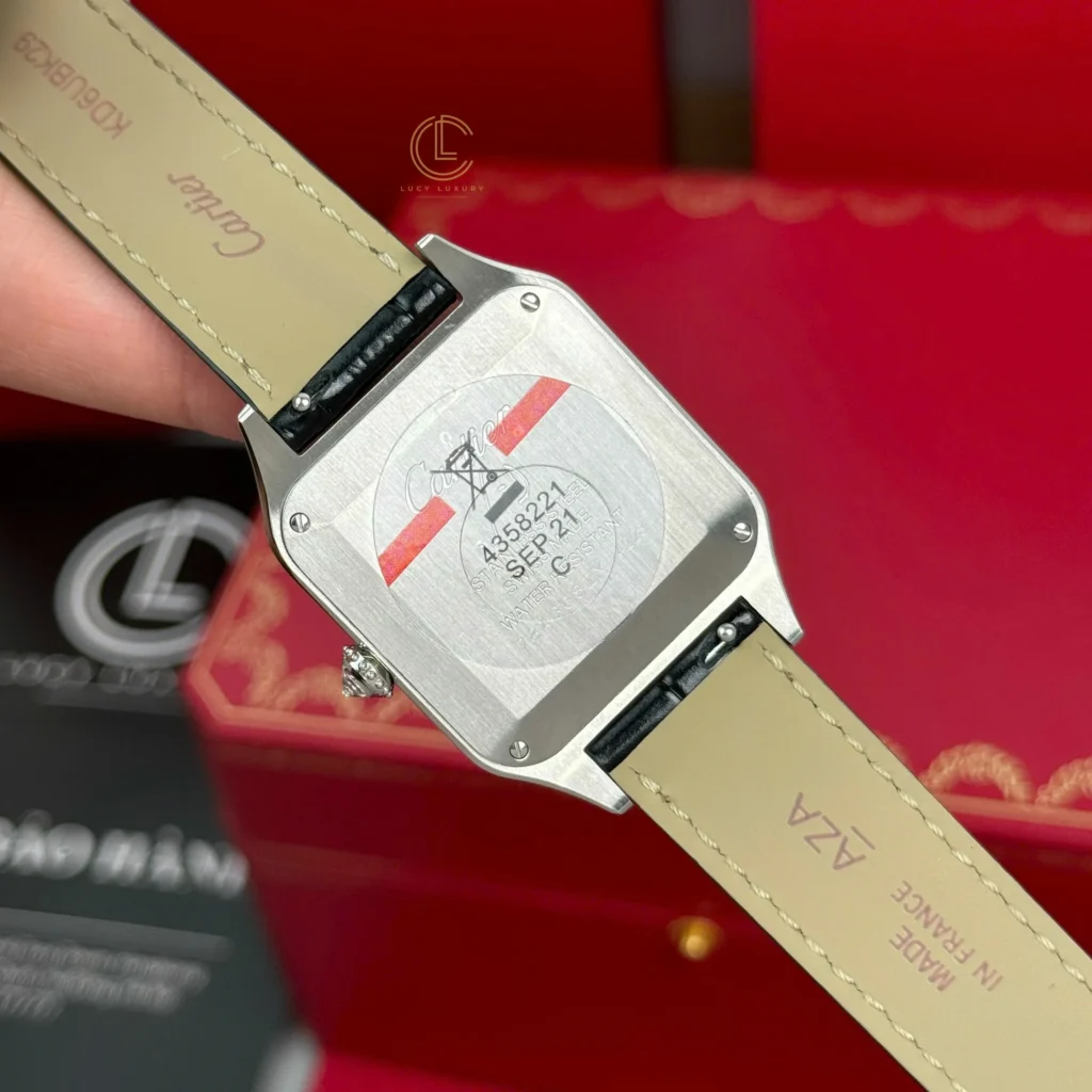 Super Clone Cartier Santos – Dumont White Dial Benzel Swarovski 38mm x 27.5mm Steel –