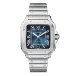 Super Clone Cartier Santos De Cartier Blue Dial WSSA0071 39.8mm