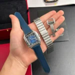 Super Clone Cartier Santos De Cartier Blue Dial WSSA0071 39.8mm