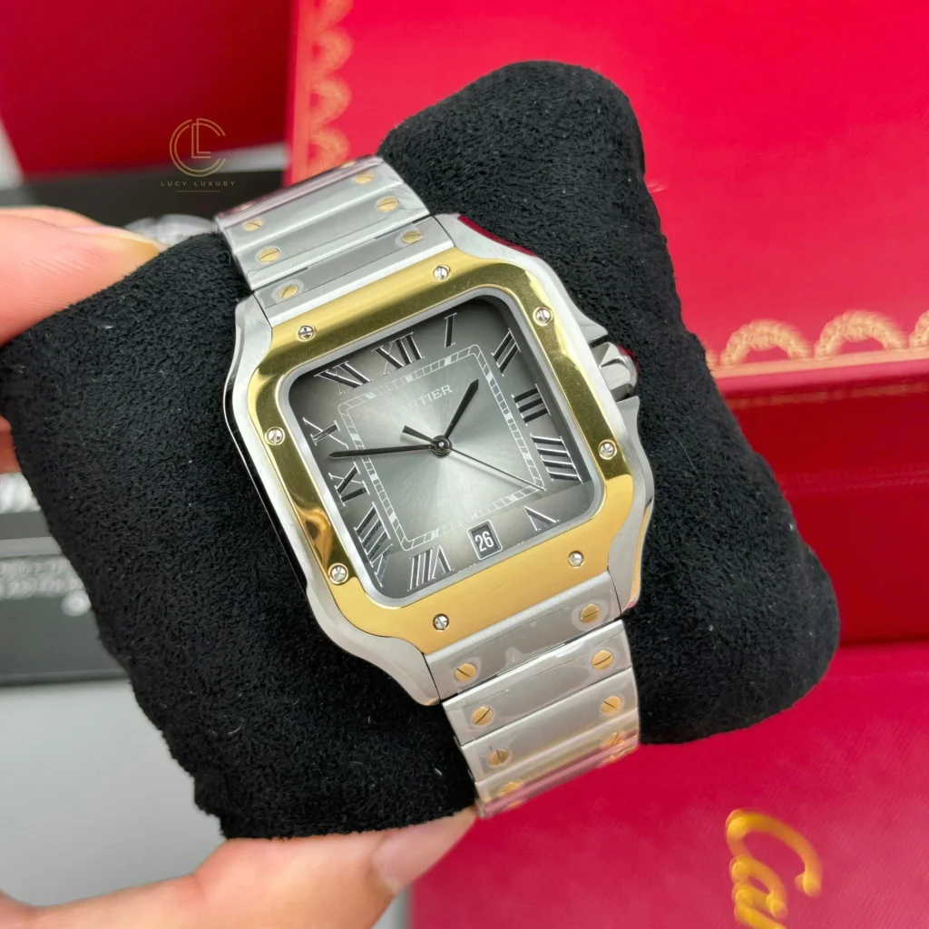 Super Clone Cartier Santos De Cartier CRW2SA0030 Demi Yellow Gold