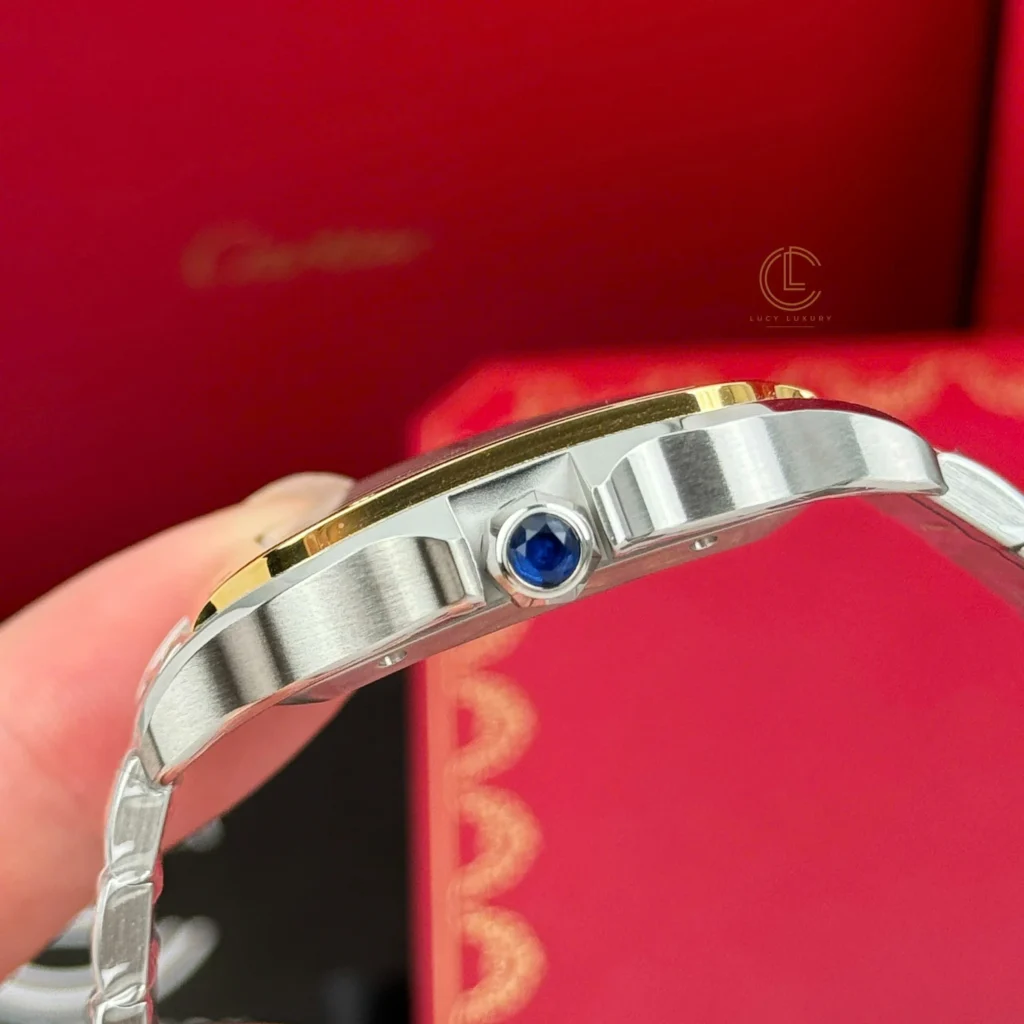 Super Clone Cartier Santos De Cartier CRW2SA0030 Demi Yellow Gold