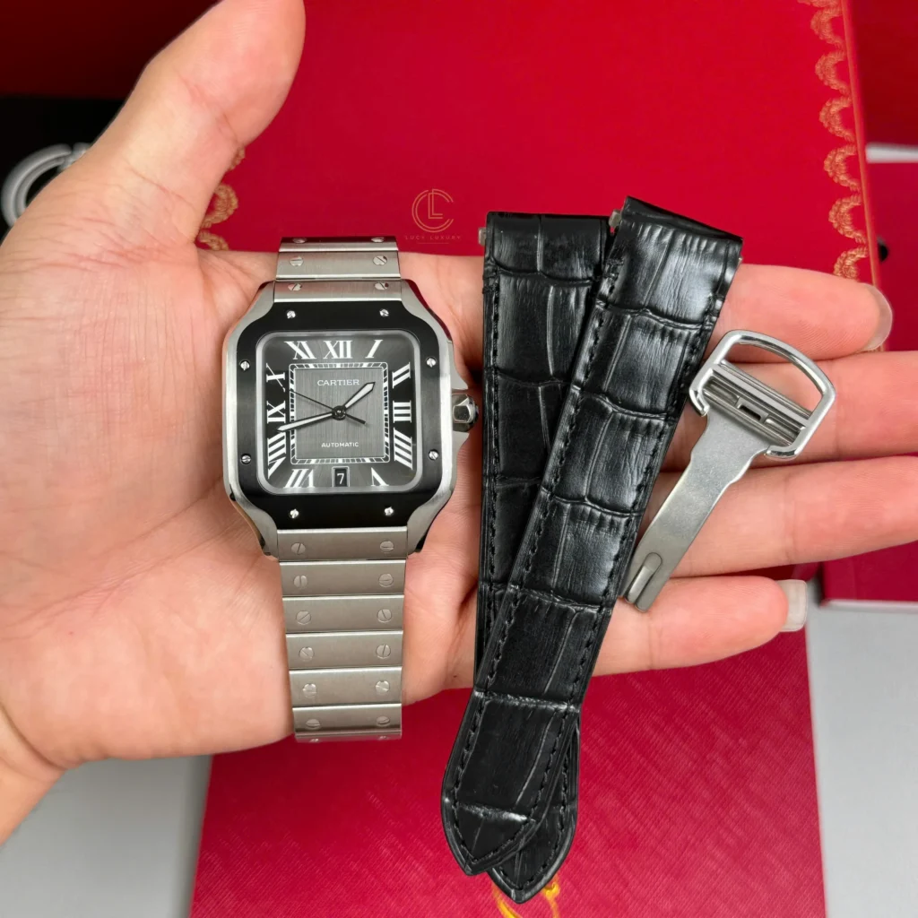 Super Clone Cartier Santos De Cartier Ceramic CRWSSA0037 39.8mm Miyota.9015 – Swiss SuperClone