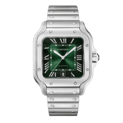 Super Clone Cartier Santos De Cartier Green Dial Large WSSA0062 39.8mm