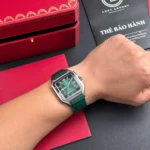 Super Clone Cartier Santos De Cartier Green Dial Large WSSA0062 39.8mm