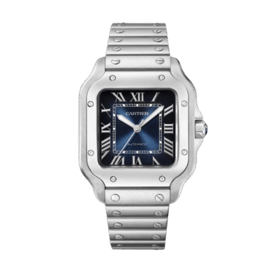 Super Clone Cartier Santos De Cartier Medium Blue WSSA0063 35.5mm –