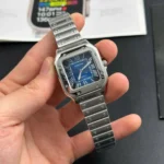 Super Clone Cartier Santos De Cartier Medium Blue WSSA0063 35.5mm –