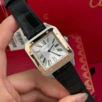 Super Clone Cartier Santos-Dumont 43.5mm W2SA0011 43.5mm x 31.4mm Demi Rose Gold