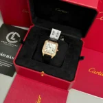 Super Clone Cartier Santos-Dumont WJSA0016 43..5mm x 31.4mm Rose Gold
