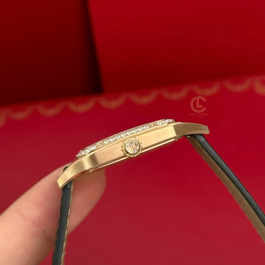 Super Clone Cartier Santos-Dumont WJSA0016 43..5mm x 31.4mm Rose Gold