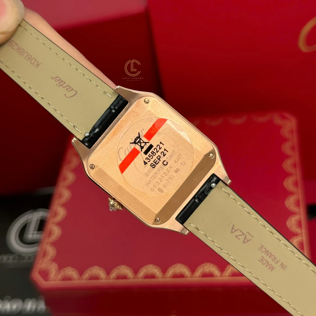 Super Clone Cartier Santos-Dumont WJSA0016 43..5mm x 31.4mm Rose Gold