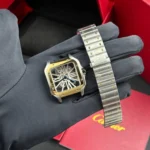 Super Clone Cartier Santos Large Skeleton WHSA0012