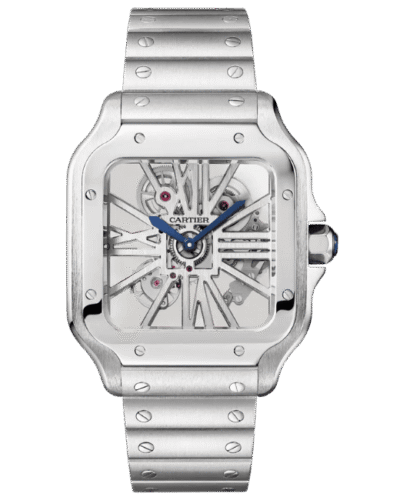 Super Clone Cartier Santos Large Skeleton WHSA0015 39mm