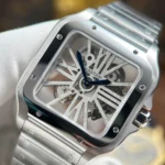 Super Clone Cartier Santos Large Skeleton WHSA0015 39mm