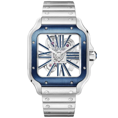 Super Clone Cartier Santos Large Skeleton WHSA0026 39mm