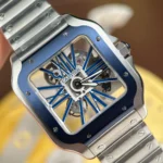 Super Clone Cartier Santos Large Skeleton WHSA0026 39mm