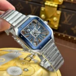 Super Clone Cartier Santos Large Skeleton WHSA0026 39mm