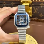 Super Clone Cartier Santos Large Skeleton WHSA0026 39mm