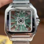 Super Clone Cartier Santos Large Skeleton WHSA0028 39mm