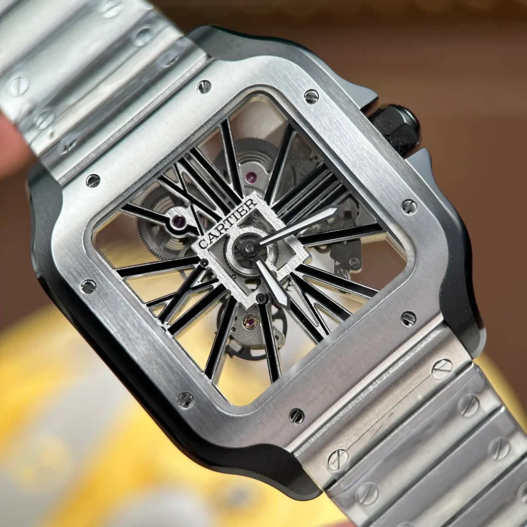Super Clone Cartier Santos de Cartier Large WHSA0027 –