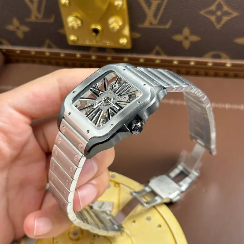 Super Clone Cartier Santos de Cartier Large WHSA0027 –