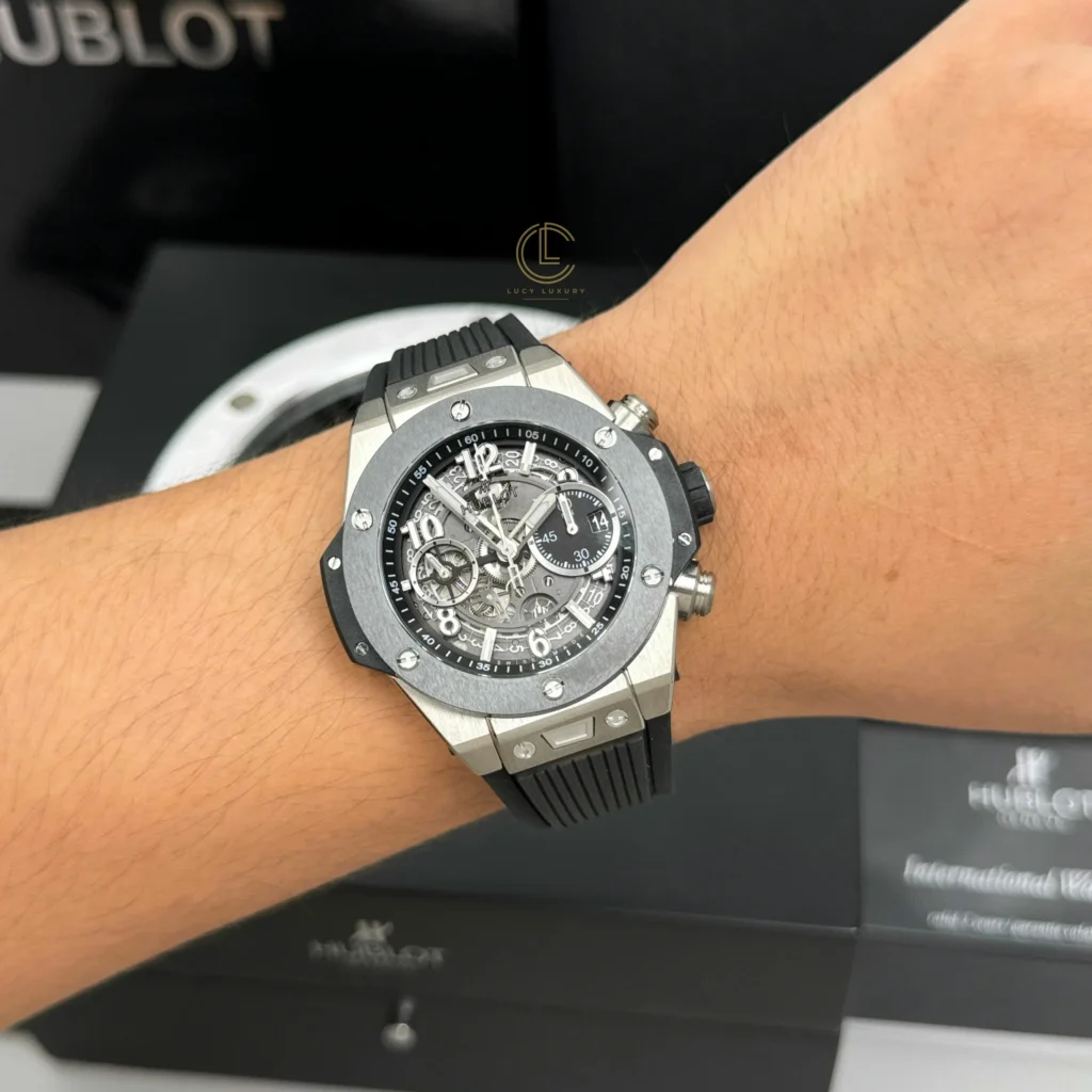 Super Clone Hublot Big Bang 42mm Rubber Strap Ceramic