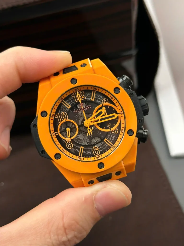 Super Clone Hublot Big Bang 42mm Rubber Strap Steel — bracelet detail