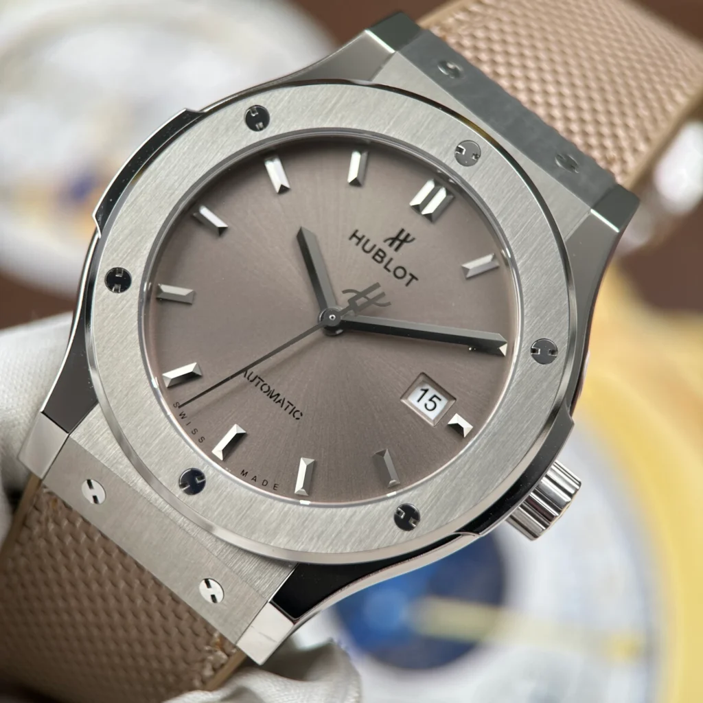 Super Clone Hublot Classic Fusion 42mm Sundunt Dial Titanium – Swiss SuperClone