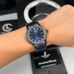 Super Clone Hublot Classic Fusion Ceramic 42mm Blue Dial JJZ Base