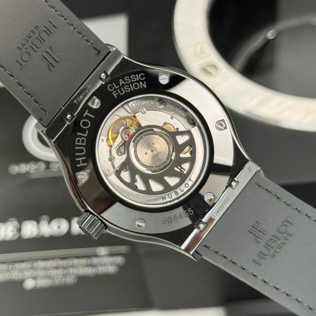 Super Clone Hublot Classic Fusion Ceramic Diamonds 42mm Black Dial JJZ Base – Customize Version