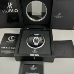 Super Clone Hublot Classic Fusion Diamonds Moissanite Pave 33mm Blue Dial – Handcrafted Diamod