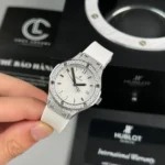 Super Clone Hublot Classic Fusion Diamonds Moissanite Pave 33mm White Dial – Handcrafted Diamod – Swiss SuperClone